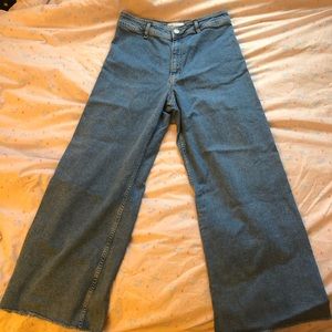 zara wide leg jeans ♡